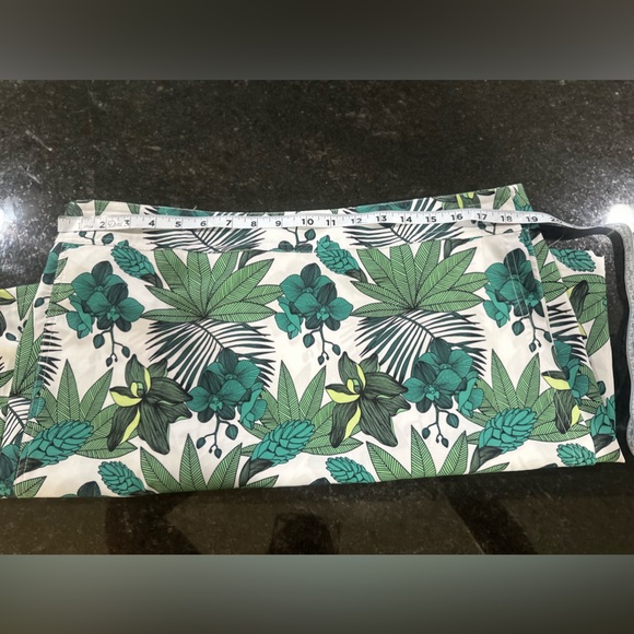 RipSkirt Hawaii skirt XL Length 1 blue green Hibiscus print tropical island surf - Picture 5 of 8